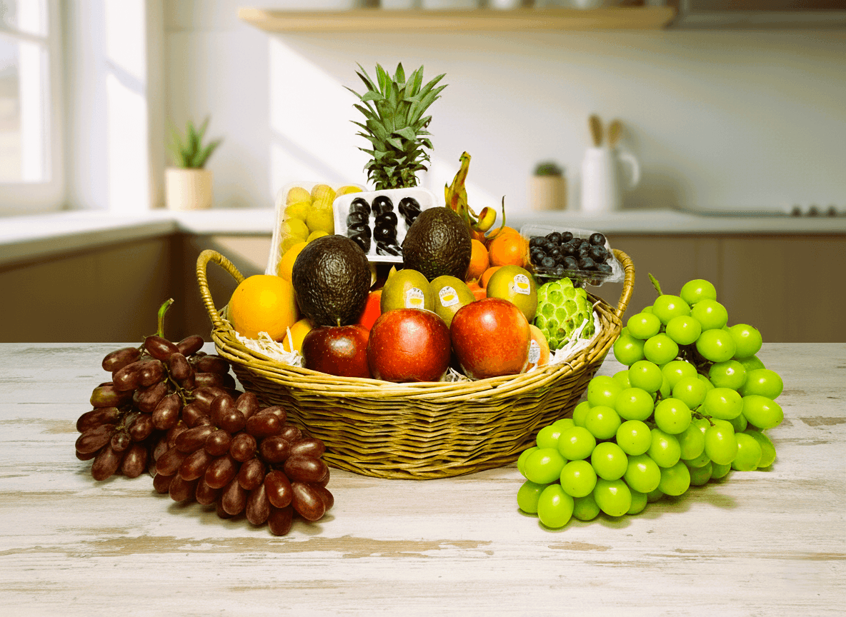 The Signature Harvest Basket – Luxury Fresh Fruits Collection