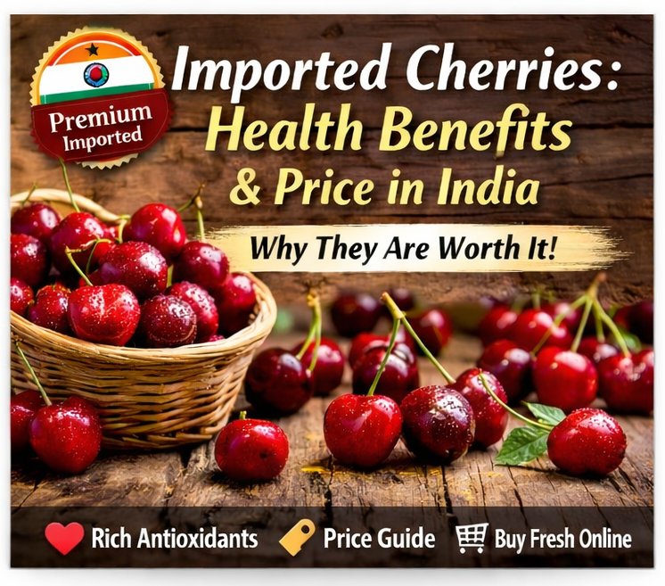 imported cherries benfits and price in india